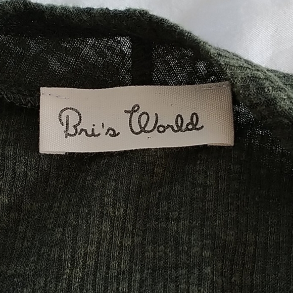 Bri's World, Olive Green Cardigan, NWT - Picture 6 of 7